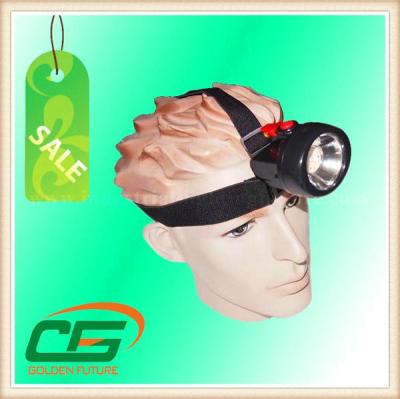 China Portable 80 Lumen High Power LED Mining Cap Lamp 3.7V 4.2V With PC Plastic Case for sale