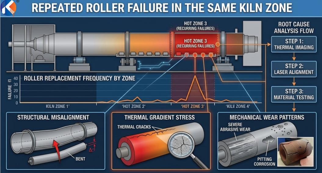 Case Study #04: Repeated Roller Failure in the Same Kiln Zone