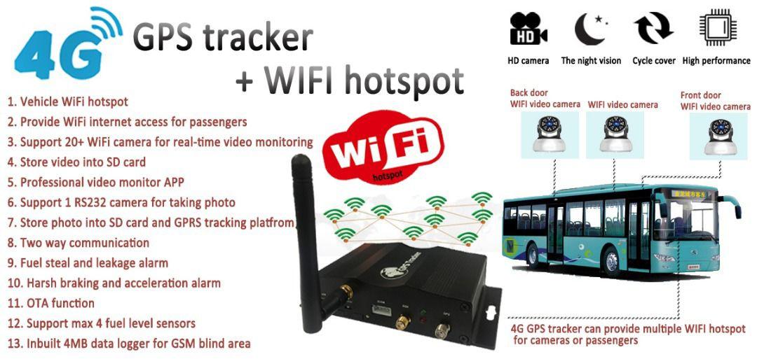 Wireless Router GPS tracker provide in car WiFi hotspot
