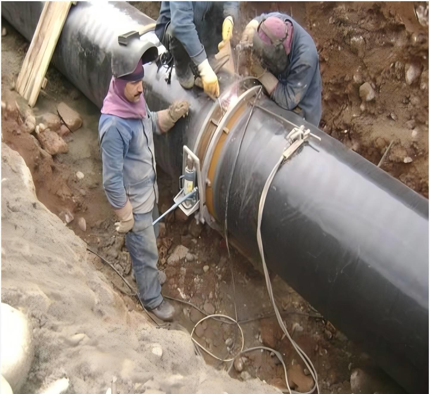 3PE coated SSAW steel pipe for India water pipeline project