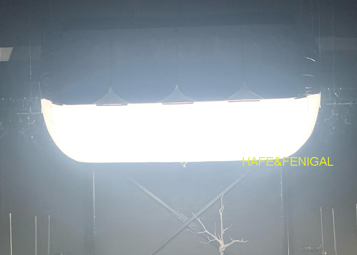 Tube-shaped LED 1.8KW Large-area Soft Lighting Film Balloon Lights for Theatre in Quebec,Canada