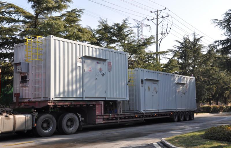 Outdoor chemicals storage container project delivery