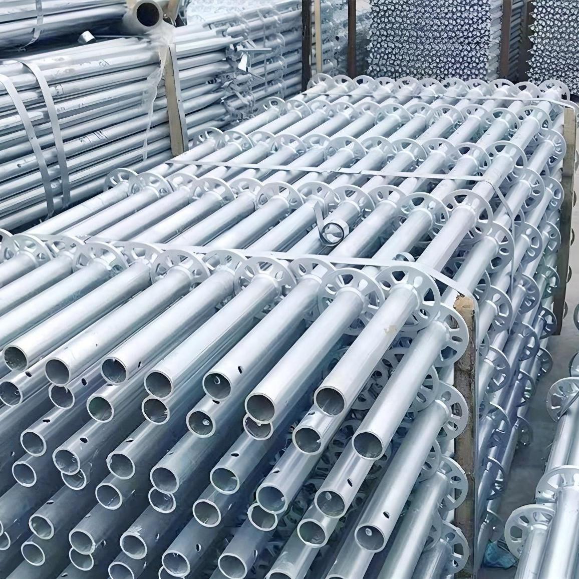 High Load Capacity Ring Lock Scaffold with Galvanized Surface for Heavy Duty Use