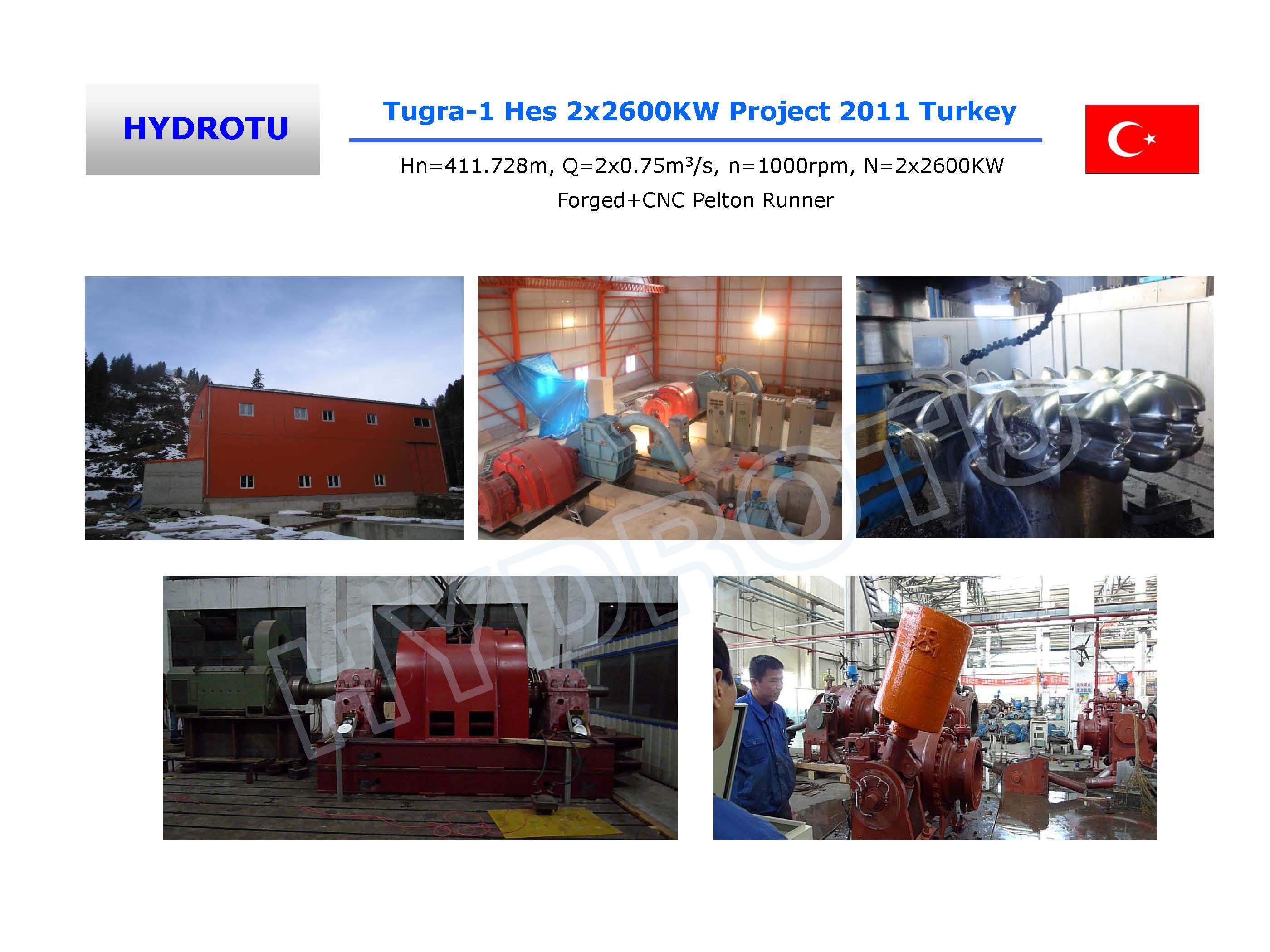 Tugra-1 Hes 2x2600KW Project 2011 Turkey