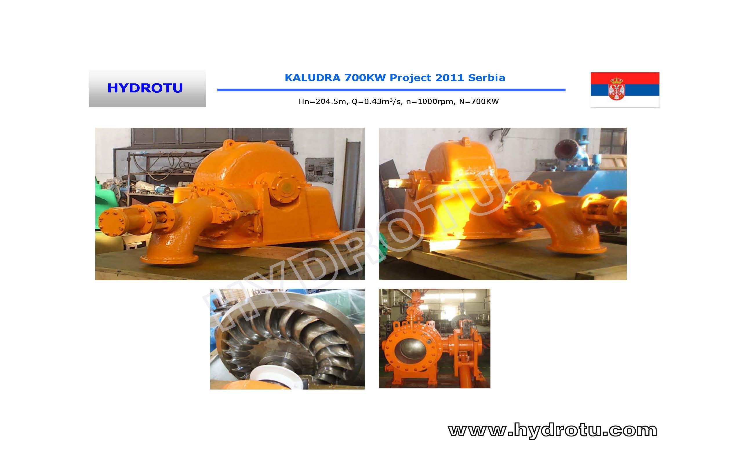 KALUDRA 700KW Hydropower Project 2011 Serbia