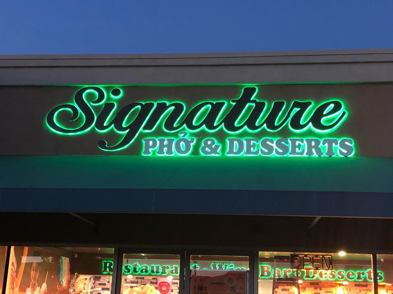Storefront Sign Restaurant 3D letter Sign Illuminated Channel Letters