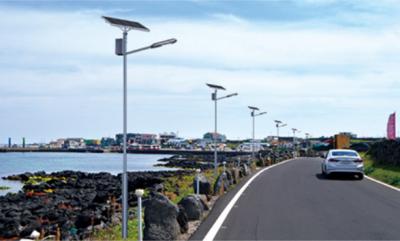 China JMGD Band 60w Solar street light  led Street Light With Solar Panels Lithium Battery for sale