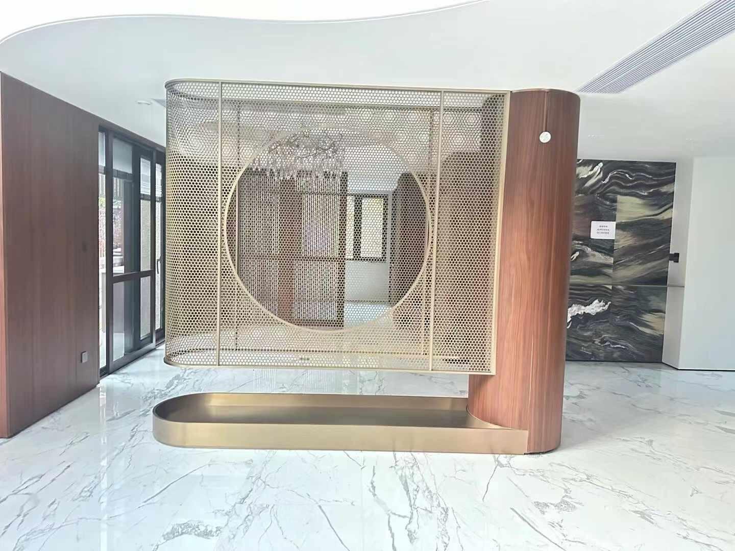 Customized stainless steel partitions for private villas