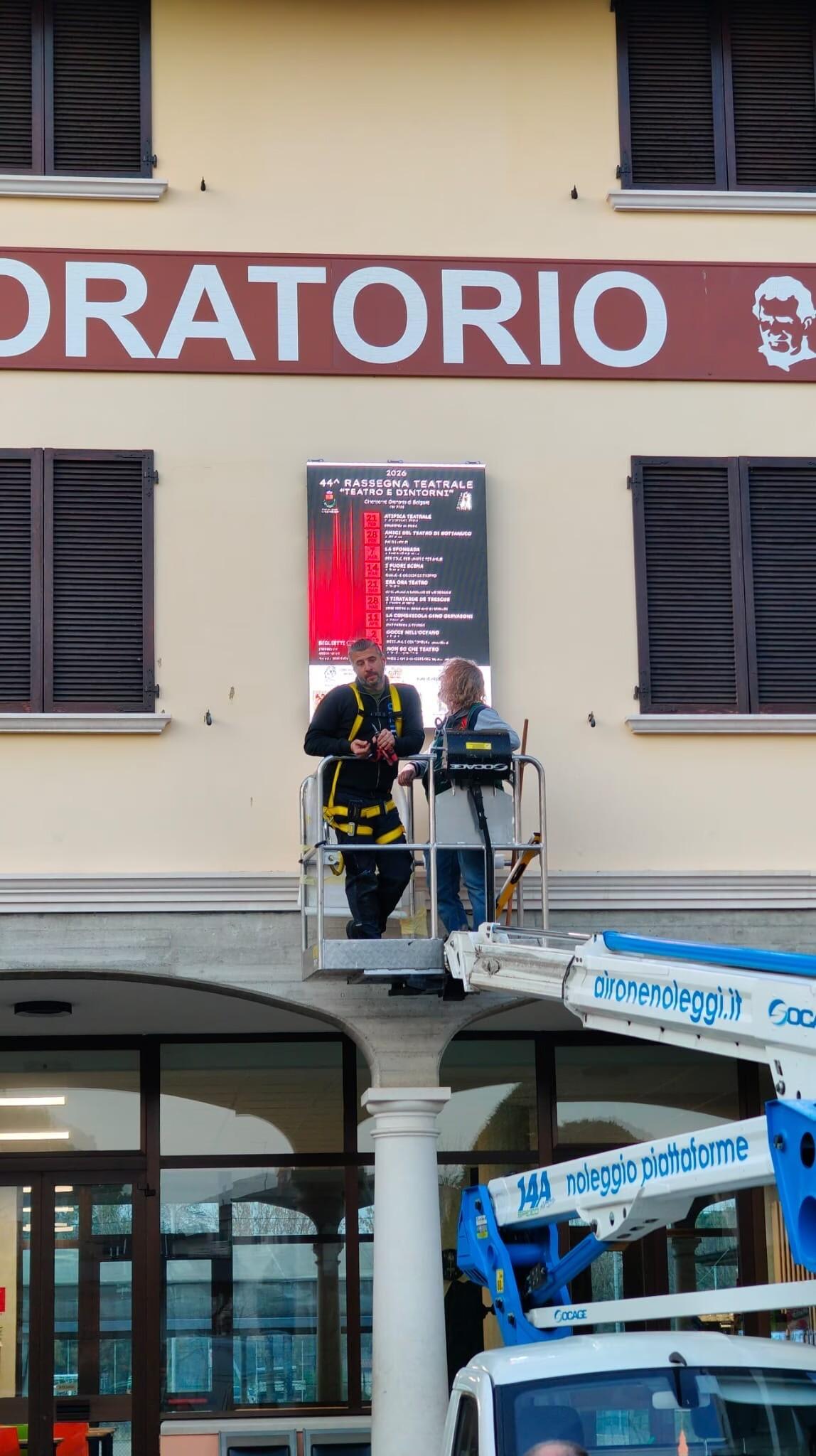 P3.91 outdoor fixed AVOE LED screen in Italy