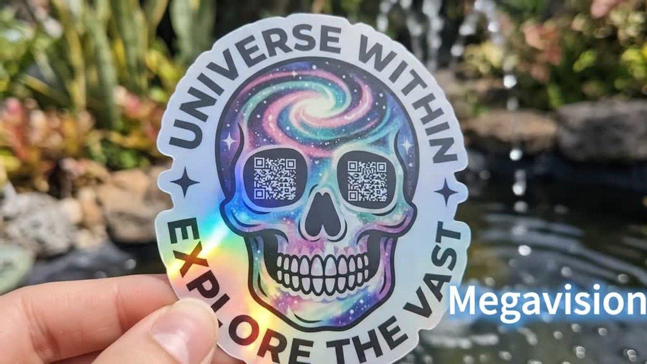Holographic Creative Stickers – Explore the Universe