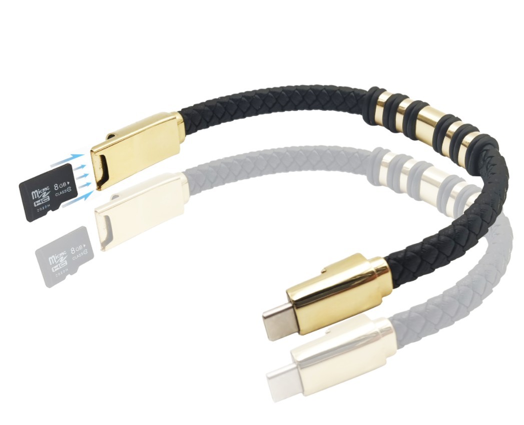 3 in 1 USB Flash drive bracelet USB cable