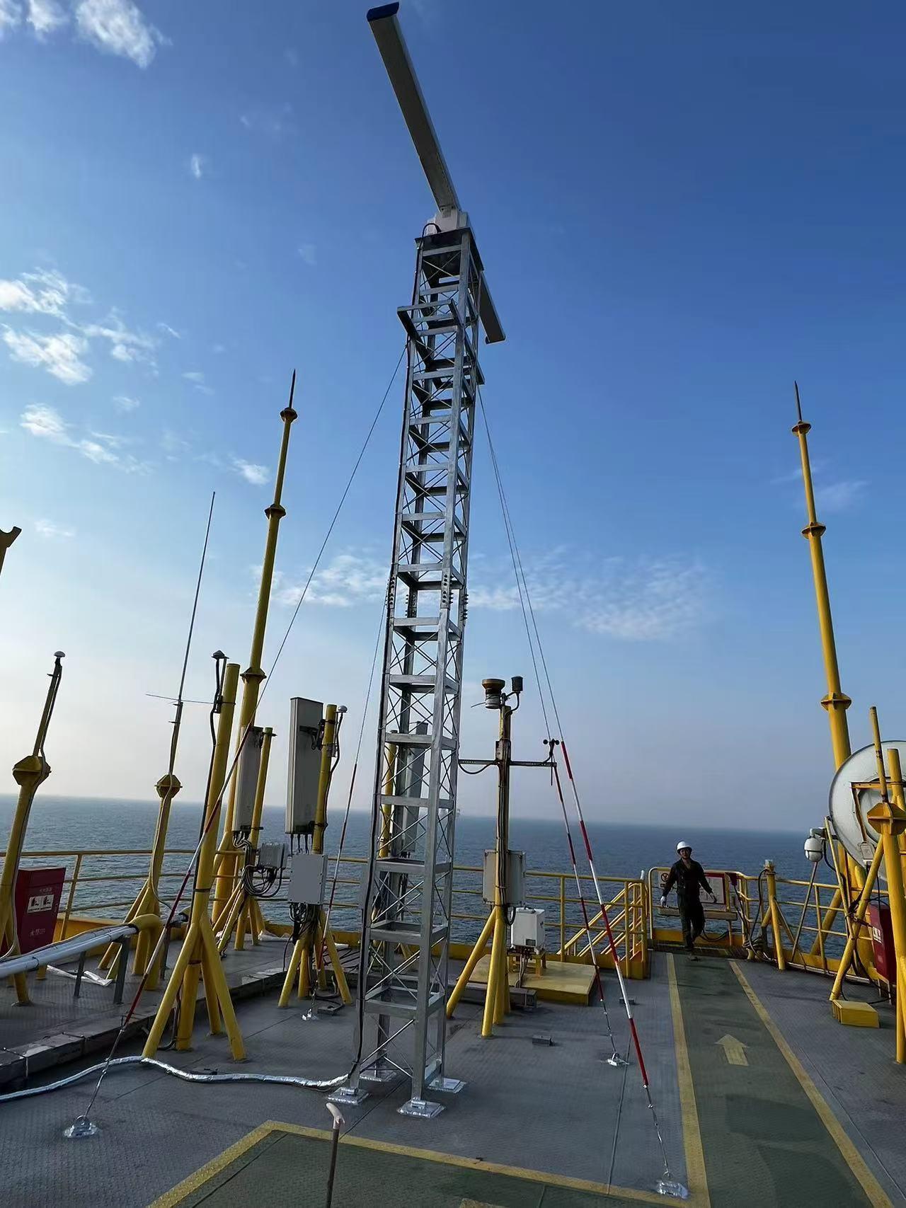 The radar detection system for a certain oil drilling platform has been successfully put into operation.