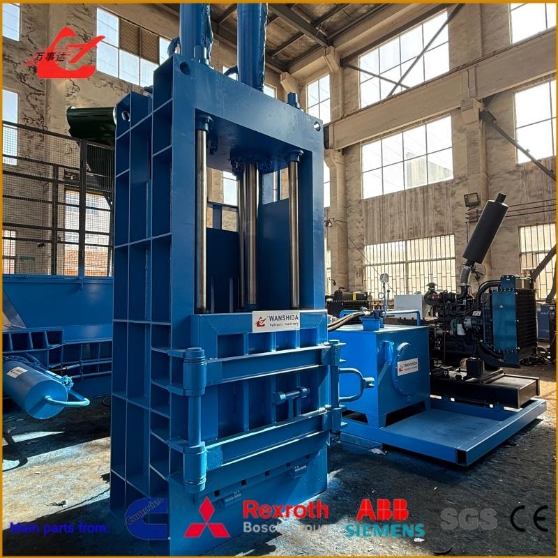 Why keep paying high transport costs for fluffy plastic waste when a low-maintenance vertical baler can solve it?