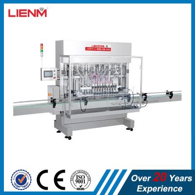 China Automatic Shower Gel Hair Conditioner Fabric Conditioner Filling Capping Machine Packing Line Straight Line Piston Fill for sale