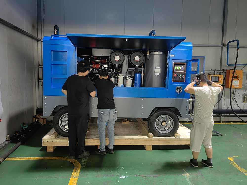 Professional Pre-Delivery Debugging for Mobile Diesel Air Compressors