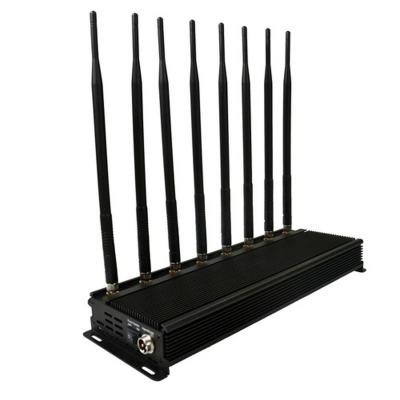 China 8CH Desktop Jammer Adjustable Frequency 2G 3G 4G 5G Mobile Phone Signal Detector for sale