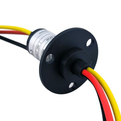 China 3 Wire Slip Ring 30A High Current Slip Ring With Flange 150rpm Rotation Speed for sale