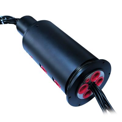 China Integrated Slip Ring with 14MPa Ultra-High Pressure Oil Circuit, 16-Channel High-Current Power Matrix, and IP51 Protection for Heavy-Duty Applications for sale