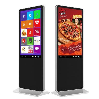 China Floor Standing Digital Signage with Bluetooth Connectivity, 1920x1080 Max Resolution, and 42-65 Inch Display Size for sale