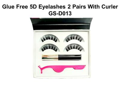 China Glue Free Soft 3D Mink Eyelashes With Curler / 3D Lash Extensions for sale