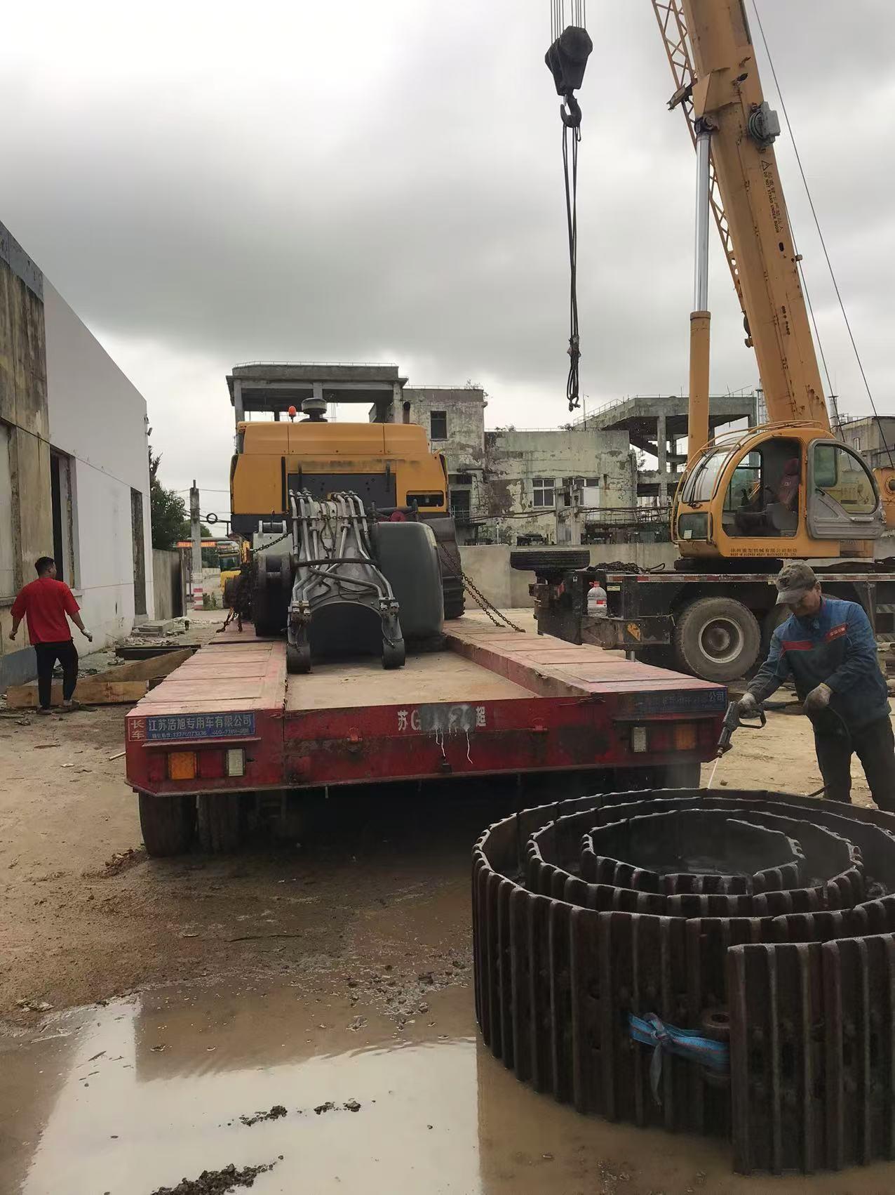 Used Volvo 480 excavator bulk shipment to Tanzania