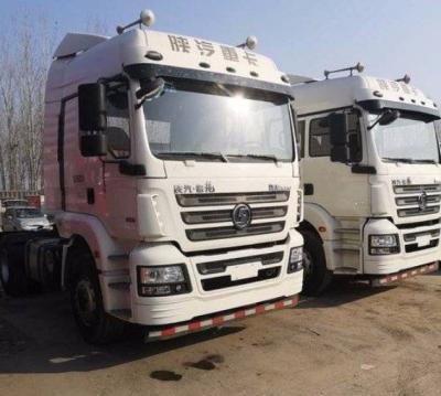 China 350hp 3 Seats Shacman Used Tractor Truck 4X2 Diesel Fuel 2017 Year for sale