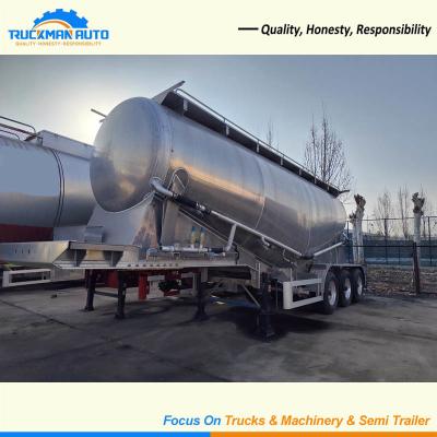 China Reliable 3 Axle 40 CBM Bulk Powder Tanker Trailer For Zambia for sale