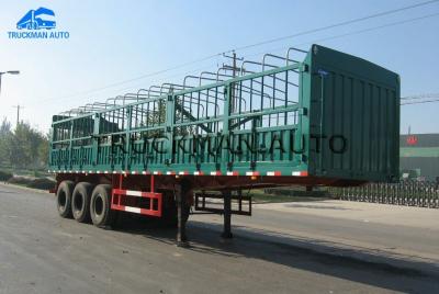 China 3x13 Tons 3 Axles Fence Tractor , Semi Trailer Truck With 50 Tons Loading Capacity for sale