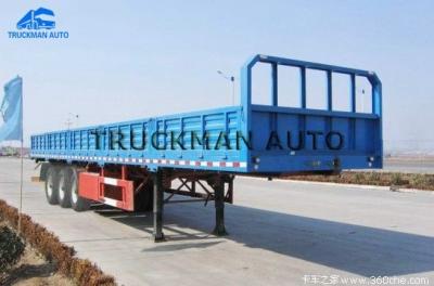 China Side Wall 12.5m Cargo Semi Trailer Q345 Steel With Jost Brand Support Leg for sale