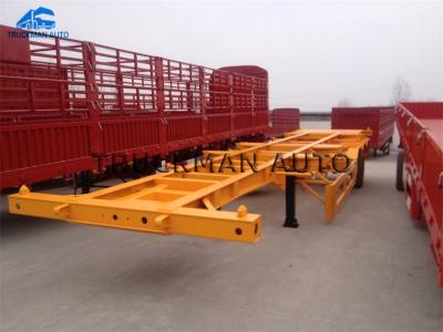China 3 Axles 40 Tons Skeletal Container Trailer , Semi Trailer Storage Containers  40 Feet for sale