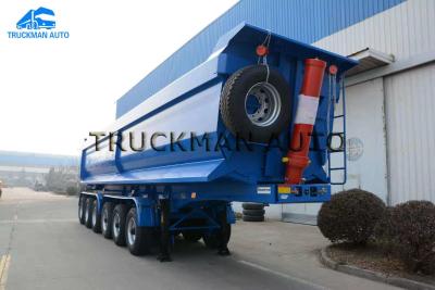 China Mining Dump Semi Trailer  80-100 Tons 6 Axles High Strength Buckets Size 40cbm for sale