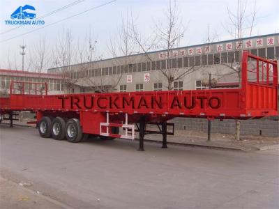 China Steel Iron Side Wall Semi Trailer Loading Capacity 60 Tons 3 Axles 60 Tons With Bv for sale