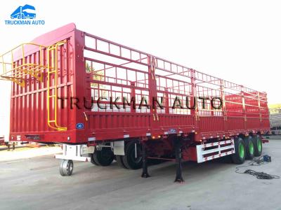 China 500mm Height 3 Axle Semi Trailer Transport Fruits Vegetables Livestock for sale