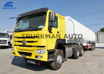 China Carbon Steel Semi Trailer Fuel Tank , Oil Truck Tanker With Fuwa Axles for sale