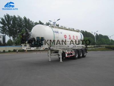 China Durable Cement Tanker Trailer Total Volume  30m³-68 M³ With V Type Design for sale