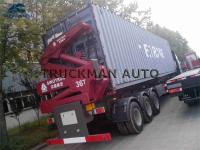 China Customized Container Side Loader Trailer 37 Tons Self Loading 20ft 40ft for sale