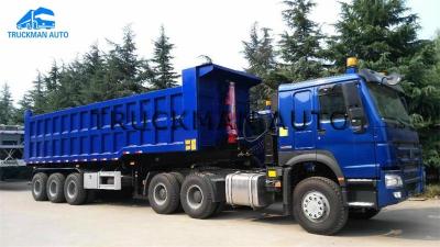 China High Tensile  Dump Semi Trailer With Q345b Material With Rear Lamp Protect Cover for sale