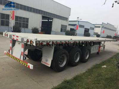 China 3 Axles 20 40 45 Feet Container Semi Trailer With Stonger Leaf Spring for sale
