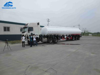 China Explosion Proof  Oil Tanker Semi Trailer , Gasoline Tank Trailer 40-50 Cbm for sale