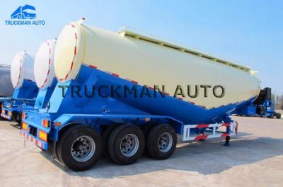 China 45m3 Cement Powder Tankers , Bulk Cement Trailer With 315/80r22.5 Tire for sale