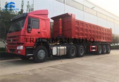 China 50 Tons Tipper Dump Semi Trailer 30-45m3 Volume For Transport Sand Stone for sale