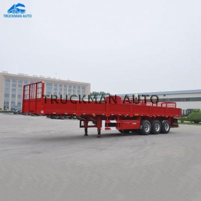 China 50 Tons Loading 3 Axle Semi Trailer , Cargo Semi Trailer For Logistics Business for sale