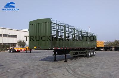 China Fence Semi Cargo Trailer ,  Fence Tractor With 40 Tons Loading Capacity for sale