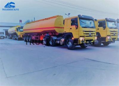 China 50 Tons Oil Transportation Trucks , Tank Semi Trailer With The Fire Extinguisher for sale