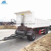 China Drawbar Dump Trailer 13T Axle 50mm Kingpin for Mining Construction Haulage for sale