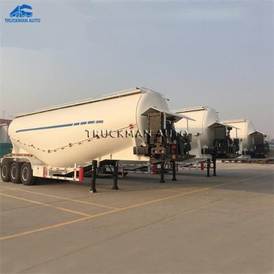 China 50m3 Dry Bulk Cement Tanker Trailer 70T Capacity V Shape Fast Unloading for sale