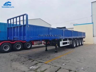 China Rope Tightener 4 Axle Flatbed Trailer for sale