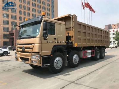 China Howo 8x4 12 Wheels Heavy Duty Dump Truck 50 Tons Sand And Stone Loading for sale