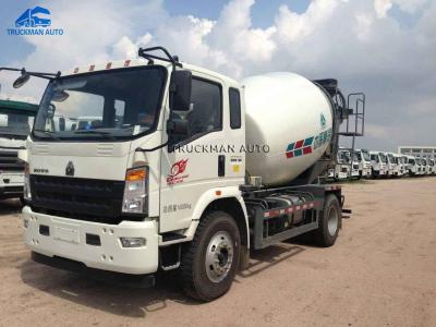China White Euro 4 Light Duty Sinotruk Howo 5 Cbm Mini Concrete Mixer Truck for sale