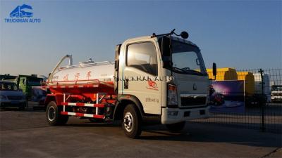 China White 6 Wheeler  5 CBM Sewage Suction Truck for sale